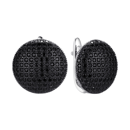 Серьги из серебра с нанокристаллами