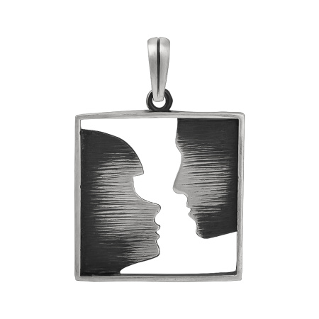 Серебряная подвеска «Лица»