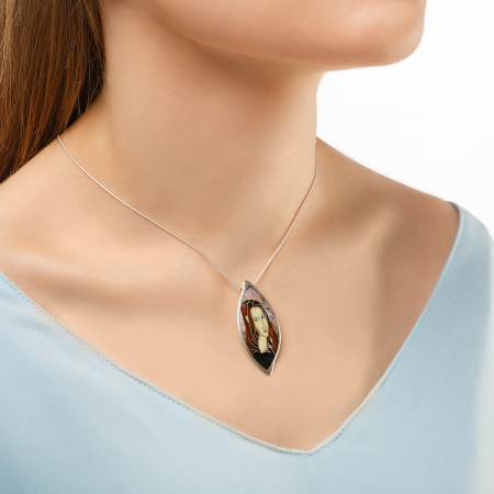 Серебряная подвеска-брошь «Жанна Эбютерн»