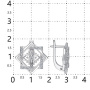 Серьги из серебра с фианитами «Узоры»
