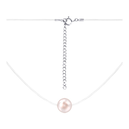 Колье из серебра с бусиной Swarovski