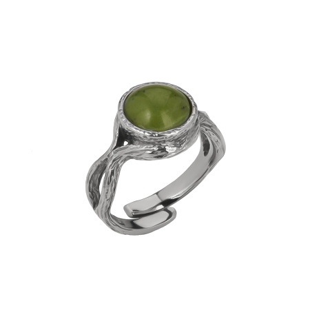 Серебряное кольцо с розовым кварцем