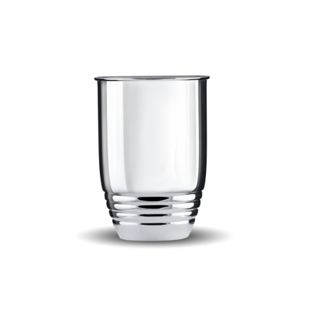 Серебряный стакан рифленый большой