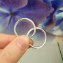 Серебряные серьги конго 2 см
