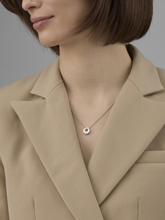 Подвеска из серебра с бриллиантом