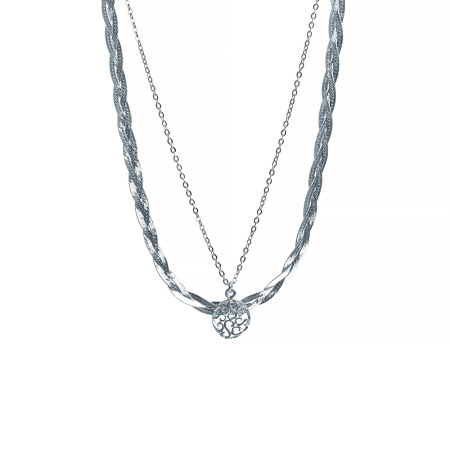 Серебряное колье