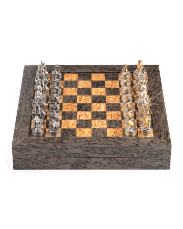 Шахматы из серебра «Синопское сражение»