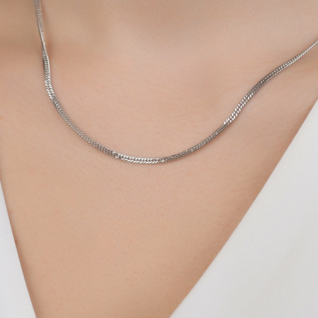 Цепочка из серебра «Панцирная»