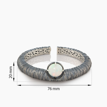 Серебряный браслет «Опаловый Шелк»