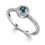 Серебряное кольцо с топазом