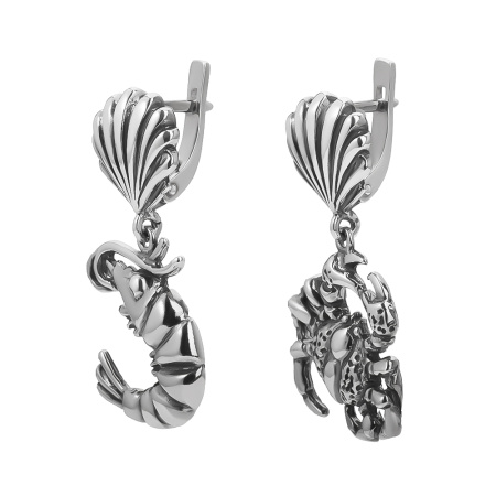 Серебряные серьги «Ассорти»