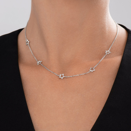 Колье из серебра «Звезда»