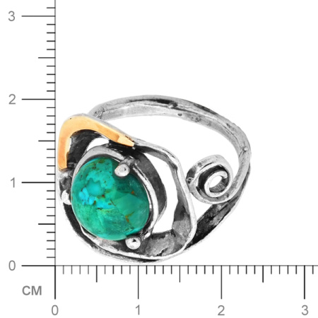 Кольцо из серебра с бирюзой