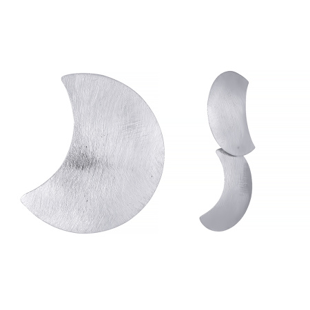 Ассиметричные серьги из серебра