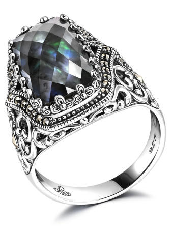 Серебряное кольцо ALEXANDRE VASSILIEV с лабрадоритом