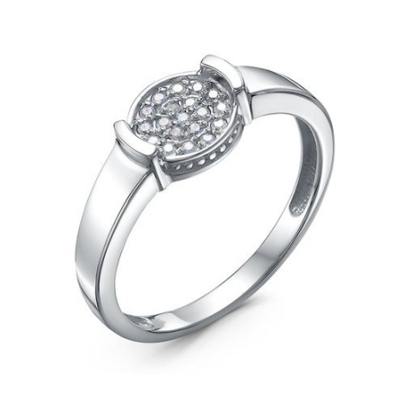 Кольц из серебар с фианитами