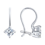 Серьги из серебра с фианитами sokollov