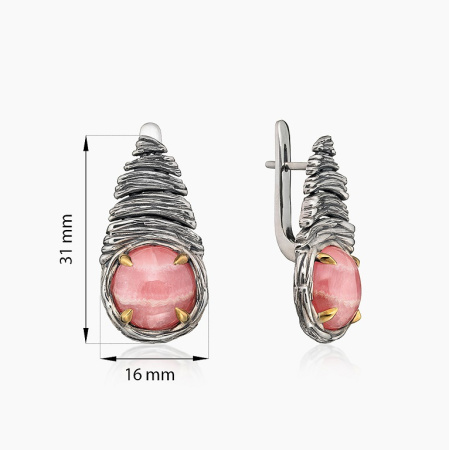 Серебряные серьги «Пастельная Завеса»