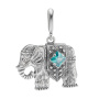 Подвеска из серебра с фианитом «Слон»