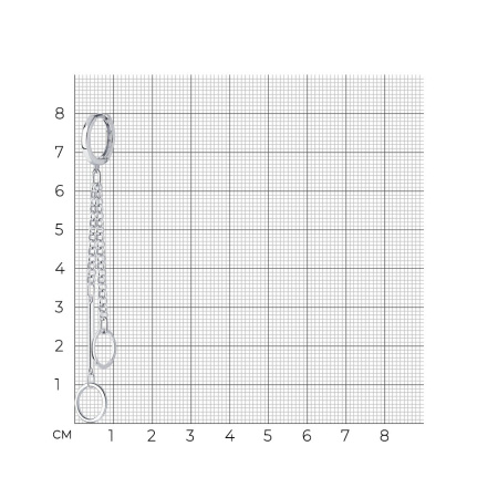 Моносерьга из серебра