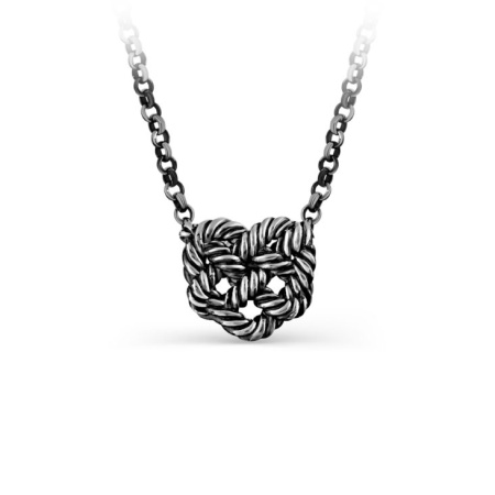 Колье «Сердце» из серебра