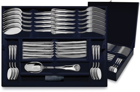 Серебряный набор столовый «Визит» 24 предмета