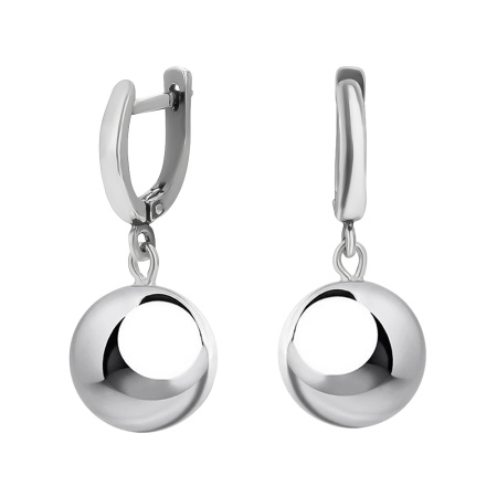 Серьги из серебра «Шар»