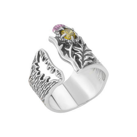 Серебряное кольцо «Чертополох»