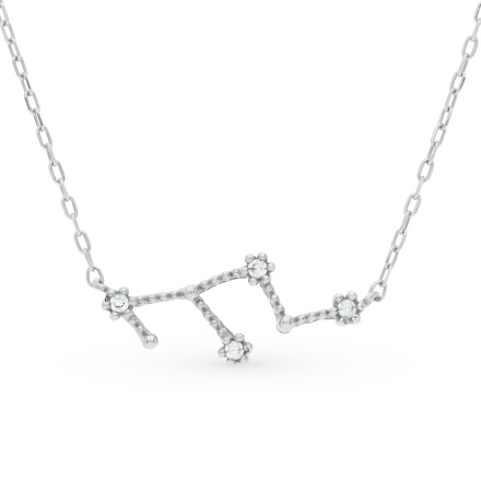 Серебряное колье «Водолей»