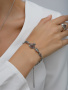 Серебряный браслет ALEXANDRE VASSILIEV «Гранатовое вино» с гранатами и марказитами Swarovski