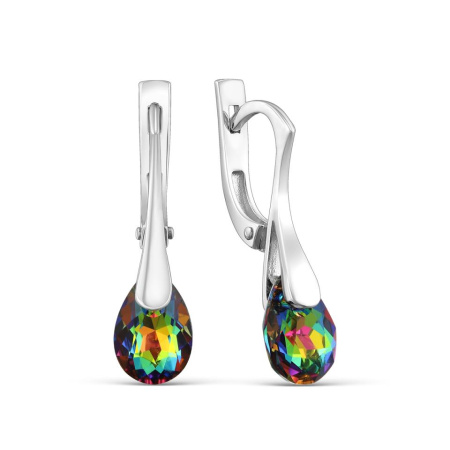 Серьги из серебра с кристаллами