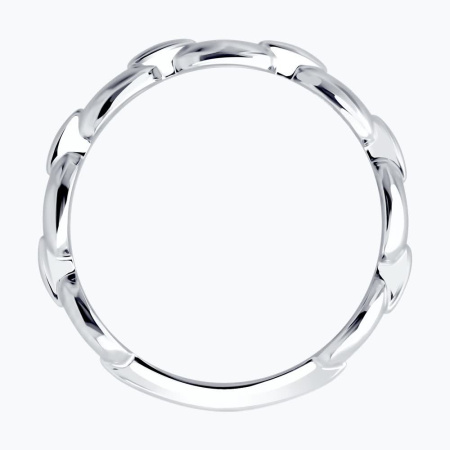 Кольцо из серебра с фианитами