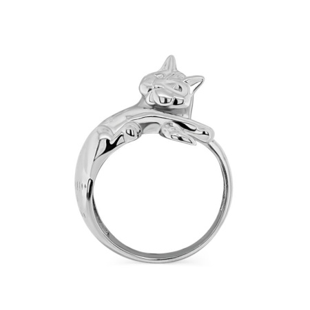 Кольцо из серебра «Кот»
