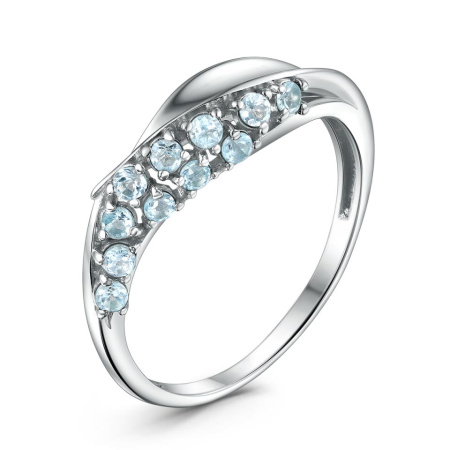 Кольцо из серебра с топазом