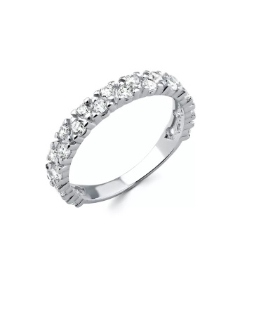 Серебряное кольцо с фианитами