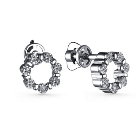 Серьги-гвоздики с бриллиантом