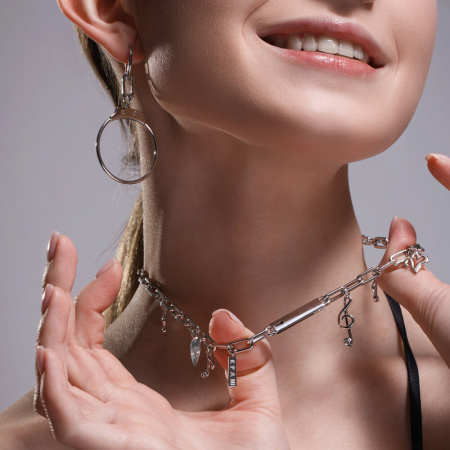 Серьги из серебра Sokolov «Наручники»