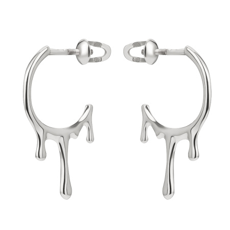 Серьги из серебра «Капля»