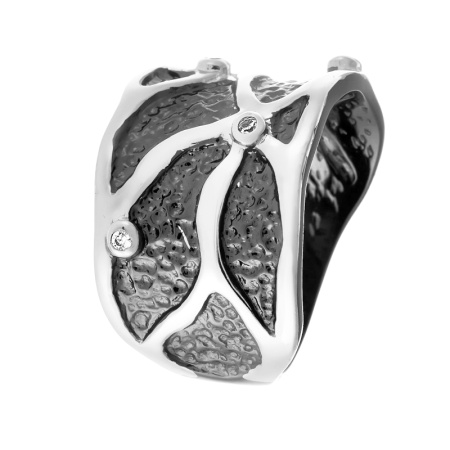 Серебряное кольцо с фианитами