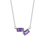 Колье из серебра с аметистом