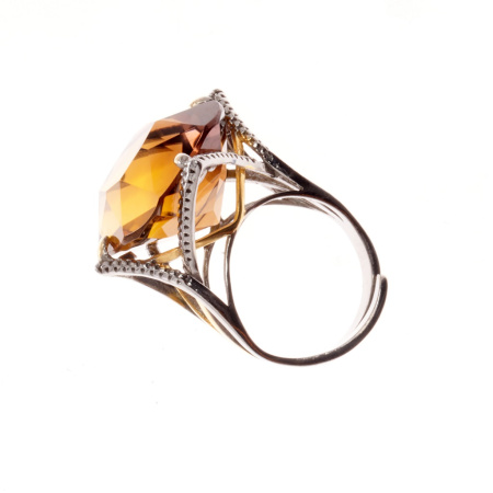 Серебряное кольцо с аметрином