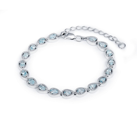 Браслет из серебра с топазом