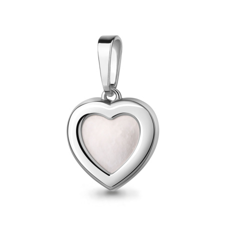 Подвеска из серебра с перламутром «Сердце»