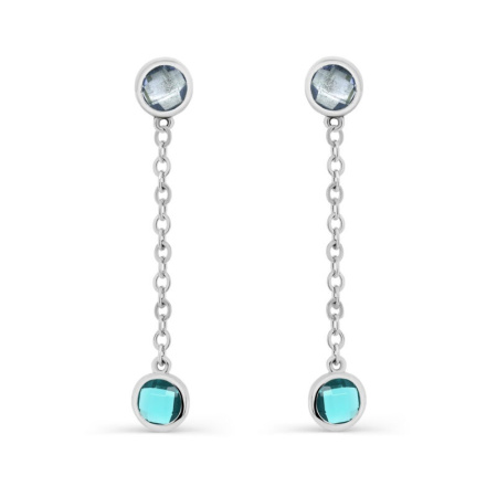 Серьги из серебра с алпанитом