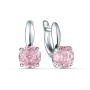 Серьги из серебра с фианитом