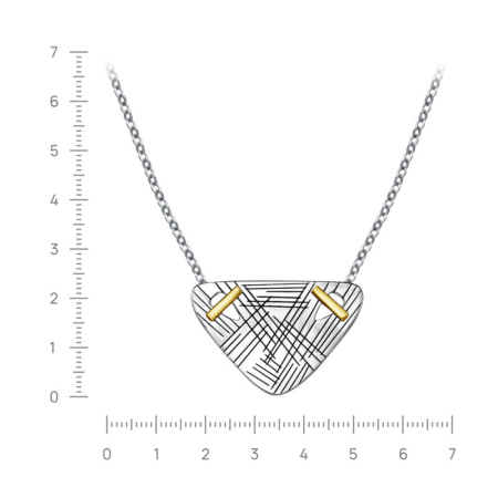 Колье из серебра с позолотой