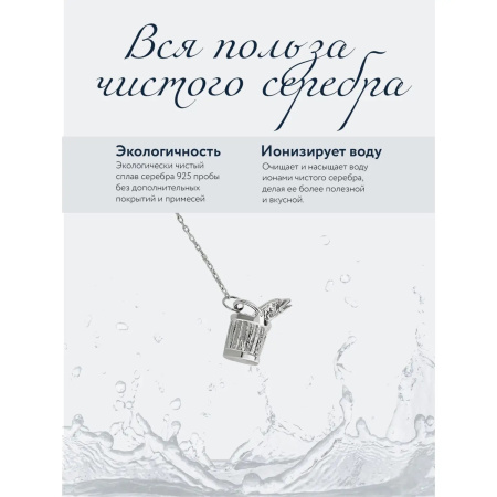 Ионизатор воды «По щучьему велению» серебро 925