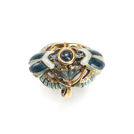 Серебряное кольцо «Скарабеи»