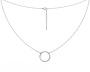 Серебряное колье «Круг»