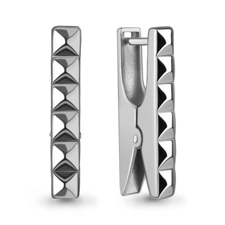 Серебряные серьги «Прищепки»